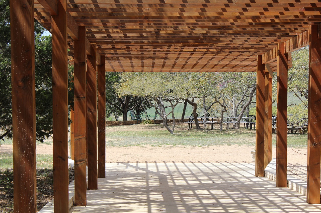 fiji patio design - pergola bois majorque